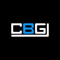 cbg brev logotyp kreativ design med vektor grafisk, cbg enkel och modern logotyp.