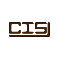 cis Brief Logo kreativ Design mit Vektor Grafik, cis einfach und modern Logo.