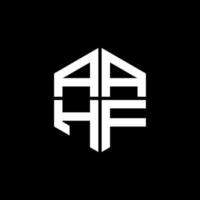 aahf Brief Logo kreativ Design mit Vektor Grafik, aahf einfach und modern Logo.
