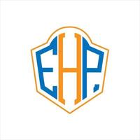 ehp abstrakt Monogramm Schild Logo Design auf Weiß Hintergrund. ehp kreativ Initialen Brief Logo. vektor