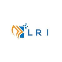 lri kreditera reparera bokföring logotyp design på vit bakgrund. lri kreativ initialer tillväxt Graf brev logotyp begrepp. lri företag finansiera logotyp design. vektor