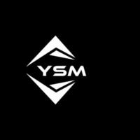 ysm abstrakt monogram skydda logotyp design på svart bakgrund. ysm kreativ initialer brev logotyp. vektor