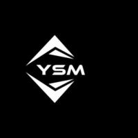 ysm abstrakt Monogramm Schild Logo Design auf schwarz Hintergrund. ysm kreativ Initialen Brief Logo. vektor