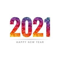Feier frohes neues Jahr 2021 Gruß Vektor-Illustration Design bearbeitbare Größenänderung EPS 10 vektor