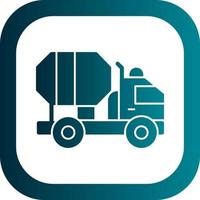 Zement-LKW-Vektor-Icon-Design vektor