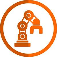 Roboterarm-Vektor-Icon-Design vektor