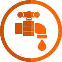 Wasserhahn-Vektor-Icon-Design vektor