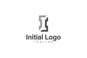 Initiale ich Logo Design Vektor