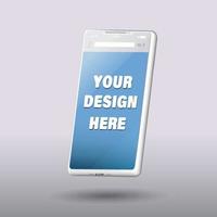 smartphone tom skärm, telefon mockup, mall för infographics eller presentation design gränssnitt