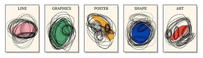 Poster zum Ausstellung, Fall. hell Abstraktion, modern, Banner, Werbung, Mode, Design, Trend, Sommer, Kunst. Vektor Illustration.