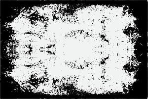 Platz Rahmen mit Grunge schwarz Tinte Ornament um das Kanten, Weiß Hintergrund im Vektor eps Format.