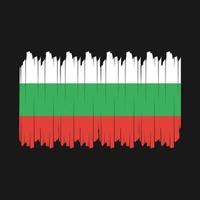 Bulgarien-Flagge-Pinsel-Vektor vektor
