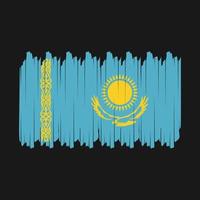 kazakhstan flagga borsta vektor