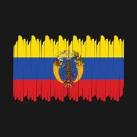 colombia flagga borsta vektor