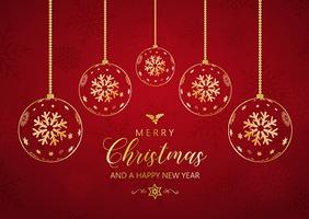Dekorativer Hintergrund für Weihnachten und Neujahr mit hängendem Flitter vektor