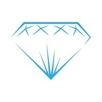 Diamant Schmuck Symbol Design vektor