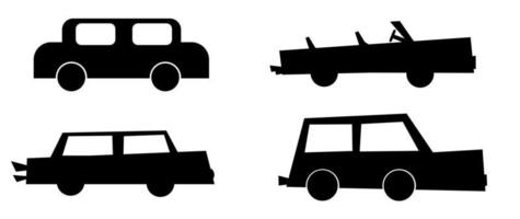 Auto Symbol. Illustration von verschiedene Modelle von Autos vektor