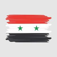 syrien flagga borsta vektor