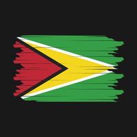 guyana flagga borsta vektor