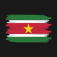 suriname flagga borsta vektor