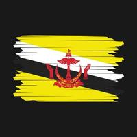 brunei flag pinselvektor vektor