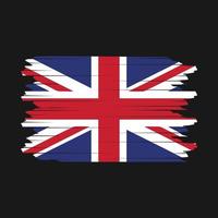 Storbritannien flagga borsta vektor