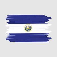 el salvador flagga borsta vektor