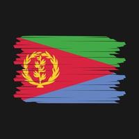 Eritrea-Flagge-Pinsel-Vektor vektor