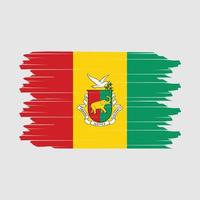 guinea flagga borsta vektor