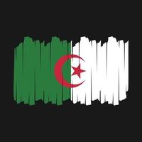 Algerien-Flaggenpinsel-Vektorillustration vektor