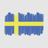 schweden flagge pinsel vektor illustration