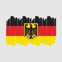 deutschland flag pinsel vektor illustration