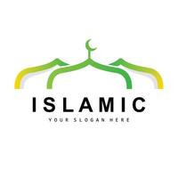 Moschee Logo, Vektor islamisch, islamisch Tag Ramadan Design, eid eid, und eidul adha