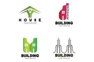 hus logotyp, byggnad möbel design, konstruktion vektor, fast egendom varumärke ikon, verklig egendom, hus vektor