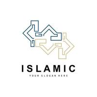 Moschee Logo, Vektor islamisch, islamisch Tag Ramadan Design, eid eid, und eidul adha