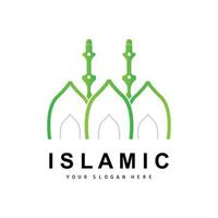 Moschee Logo, Vektor islamisch, islamisch Tag Ramadan Design, eid eid, und eidul adha