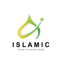 Moschee Logo, Vektor islamisch, islamisch Tag Ramadan Design, eid eid, und eidul adha