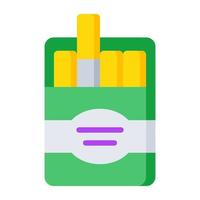 einzigartig Design Symbol von Zigarette Paket vektor