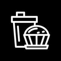 Kaffee-Muffin-Vektor-Icon-Design vektor