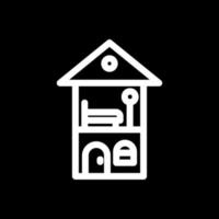 Puppenhaus-Vektor-Icon-Design vektor