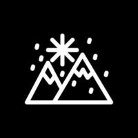 Schnee Landschaft Vektor Symbol Design