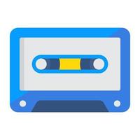 ett ikon design av kassett vektor