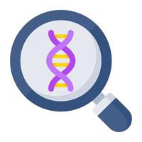 ein Symbol Design von DNA Analyse vektor