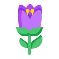 ein kreativ Design Symbol von Tulpe Blume vektor