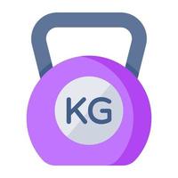 ein trendiges Vektordesign von Kettlebell vektor