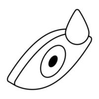 Prämie herunterladen Symbol von Auge Tropfen vektor