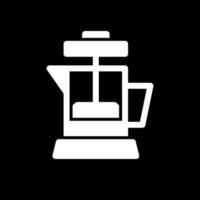 Kaffeepresse-Vektor-Icon-Design vektor