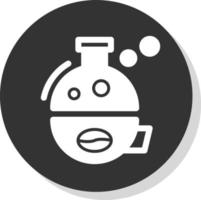 Kaffee-Wissenschaft-Vektor-Icon-Design vektor