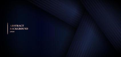 abstrakte 3d blaue Papierüberlappungsschichten auf dunklem Hintergrund vektor