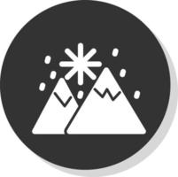 Schnee Landschaft Vektor Symbol Design